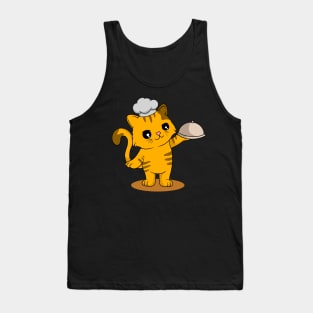 Chef Cat: Adorable Feline Serving Dish Collection Tank Top